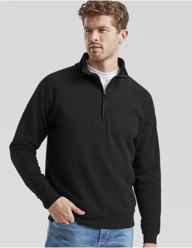 FRU-0621140-Classic Zip Neck Sweat